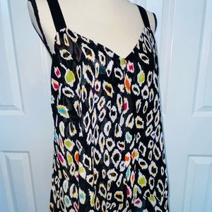 Nicole by Nicole Miller Multicolor Leopard Print Top